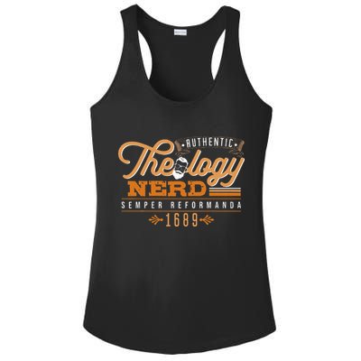Theology Nerd 1689 Reformed Christian Seminary Ladies PosiCharge Competitor Racerback Tank
