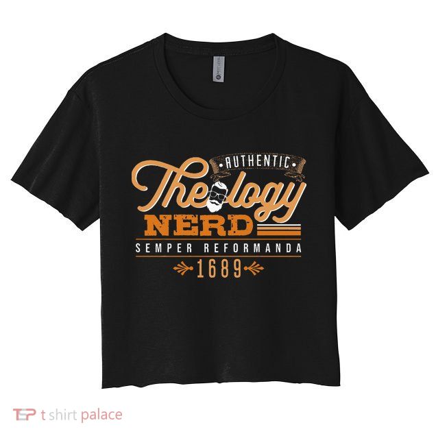 Theology Nerd 1689 Reformed Christian Seminary Crop Top
