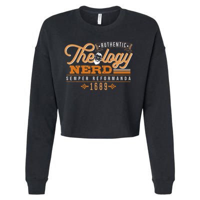 Theology Nerd 1689 Reformed Christian Seminary Cropped Pullover Crew