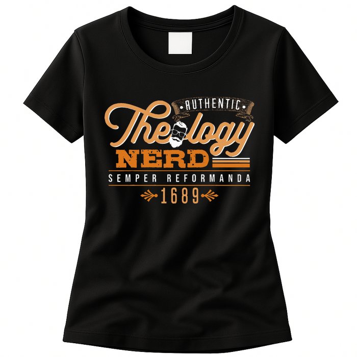 Theology Nerd 1689 Reformed Christian Seminary Womens T-Shirt