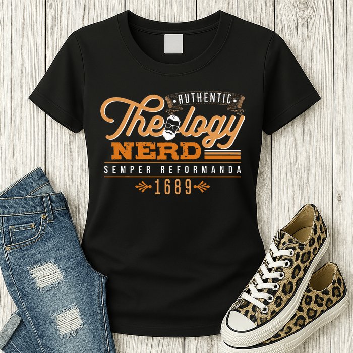 Theology Nerd 1689 Reformed Christian Seminary Womens T-Shirt