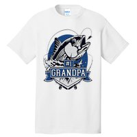 Trendy Number 1 Grandpa Fishing Logo Tall T-Shirt