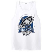 Trendy Number 1 Grandpa Fishing Logo PosiCharge Competitor Tank