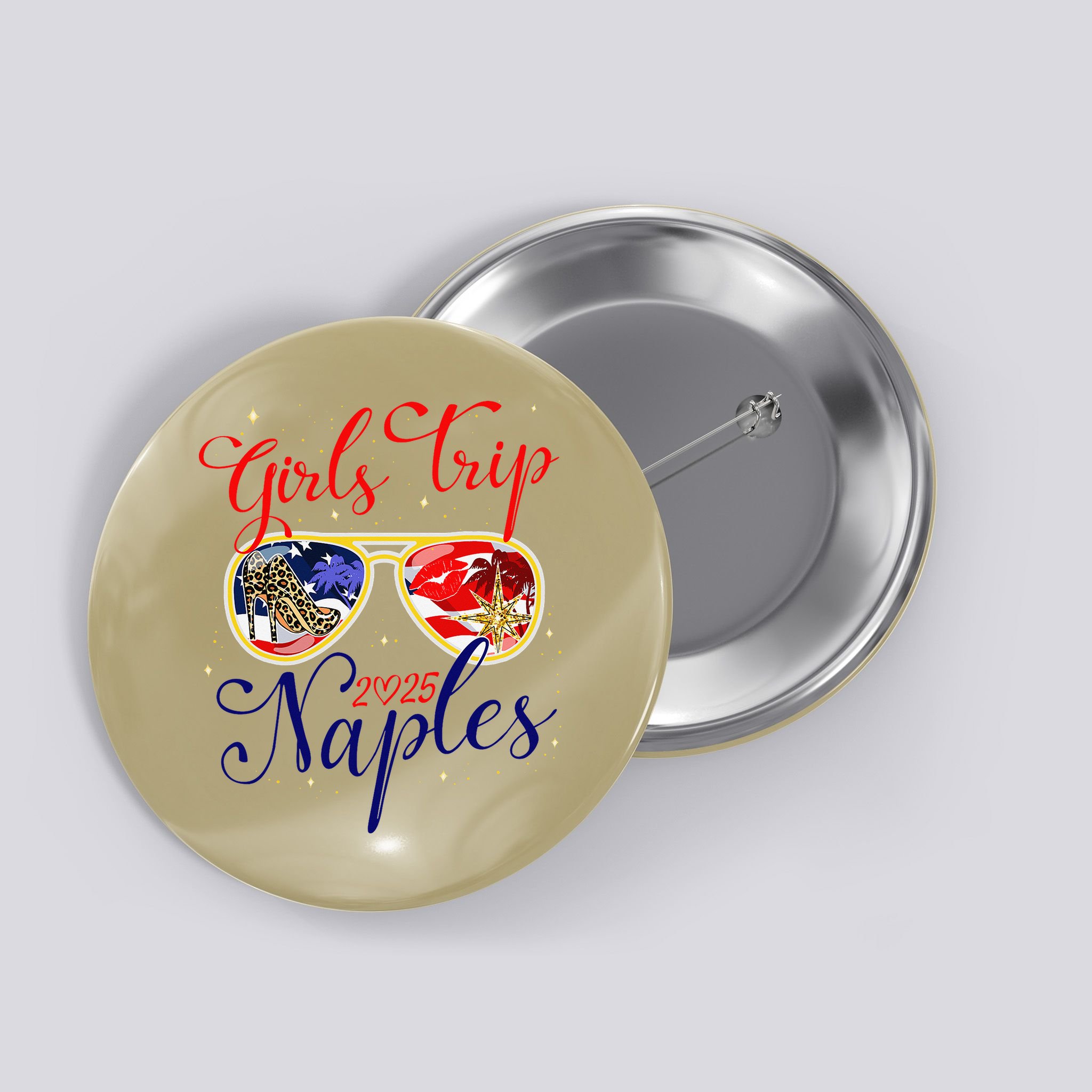 Trip Naples 2025 Weekend Vacation Birthday Squad Button