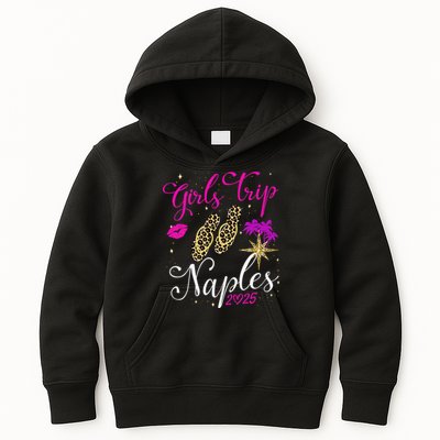 Trip Naples 2025 Weekend Vacation Birthday Squad Kids Hoodie