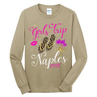 Trip Naples 2025 Weekend Vacation Birthday Squad Tall Long Sleeve T-Shirt