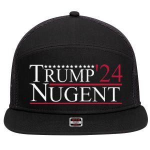 Trump Nugent 24 Apparel 7 Panel Mesh Trucker Snapback Hat