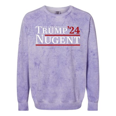 Trump Nugent 2024 Colorblast Crewneck Sweatshirt