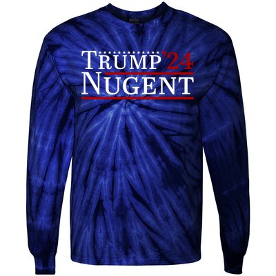 Trump Nugent 2024 Tie-Dye Long Sleeve Shirt