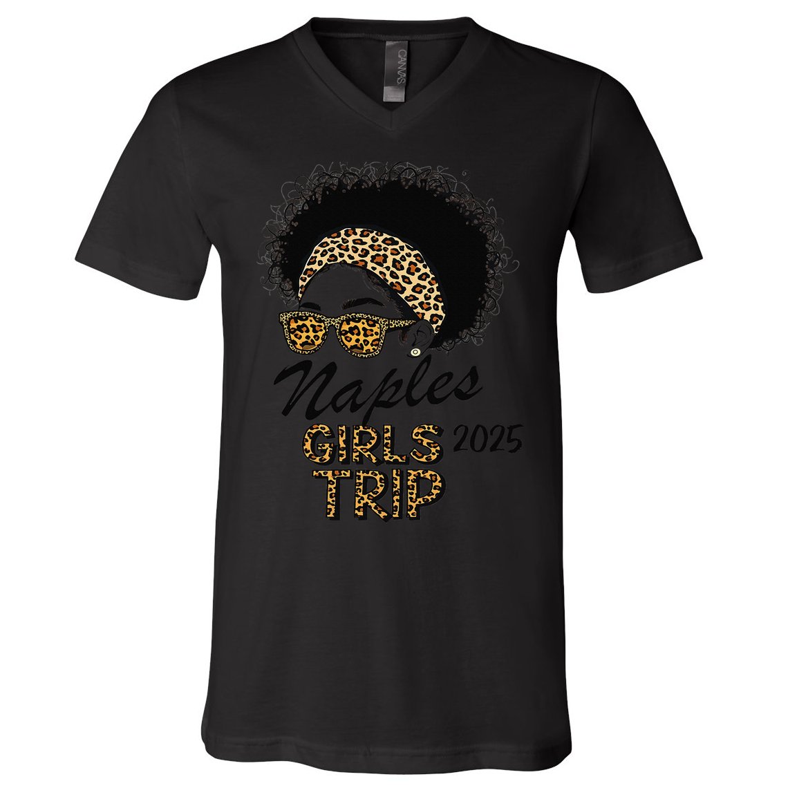 Trip Naples 2025 Weekend Vacation Birthday Squad V-Neck T-Shirt