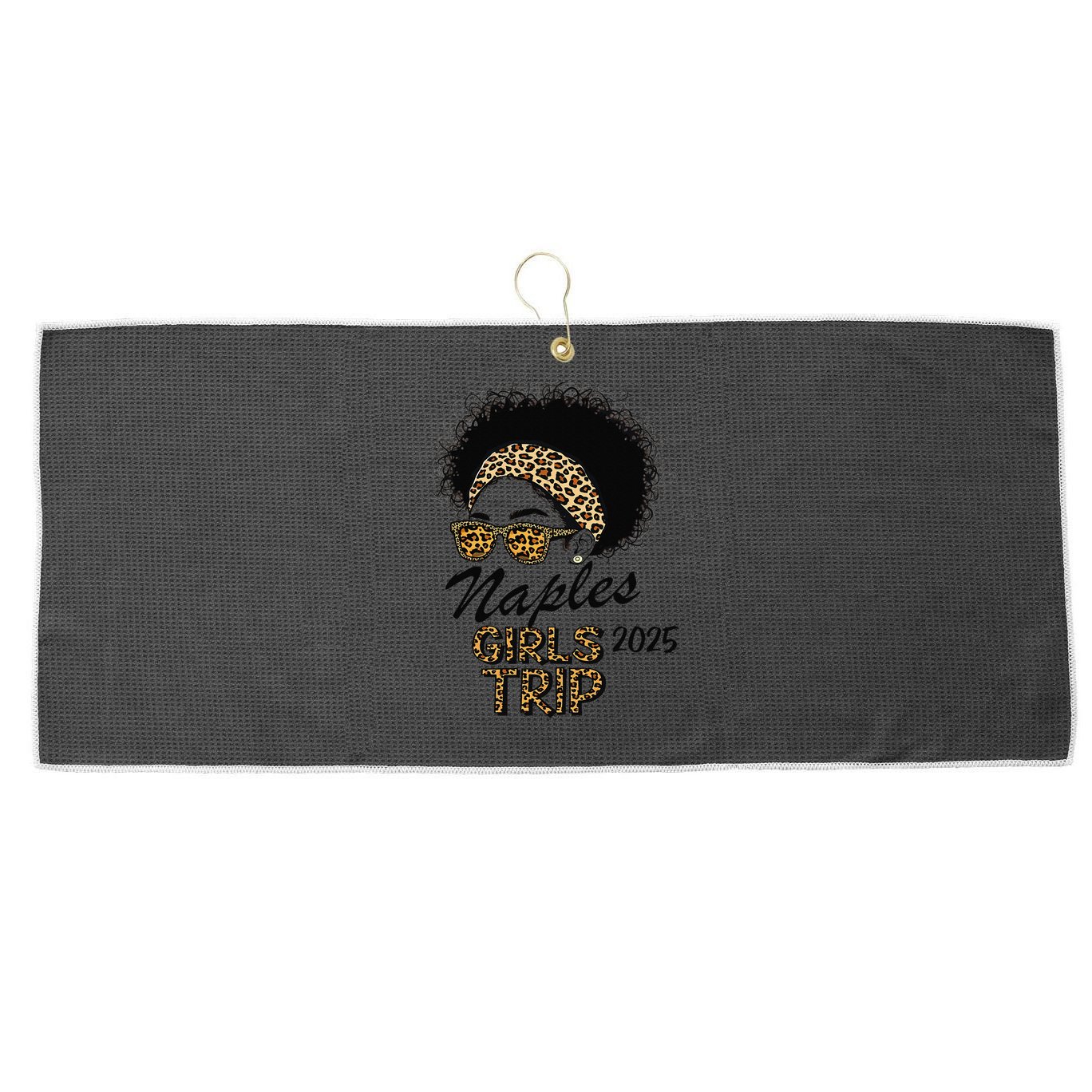 Trip Naples 2025 Weekend Vacation Birthday Squad Large Microfiber Waffle Golf Towel
