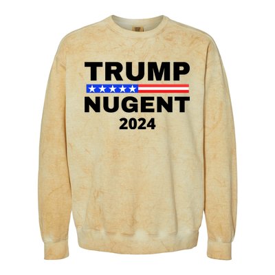 Trump Nugent 2024 Colorblast Crewneck Sweatshirt