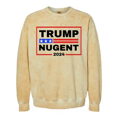 Trump Nugent 2024 Colorblast Crewneck Sweatshirt