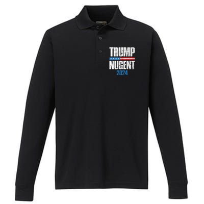 Trump Nugent 2024 Performance Long Sleeve Polo