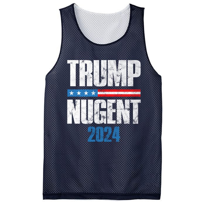 Trump Nugent 2024 Mesh Reversible Basketball Jersey Tank