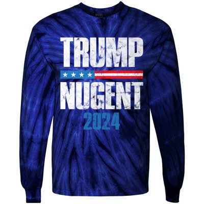 Trump Nugent 2024 Tie-Dye Long Sleeve Shirt