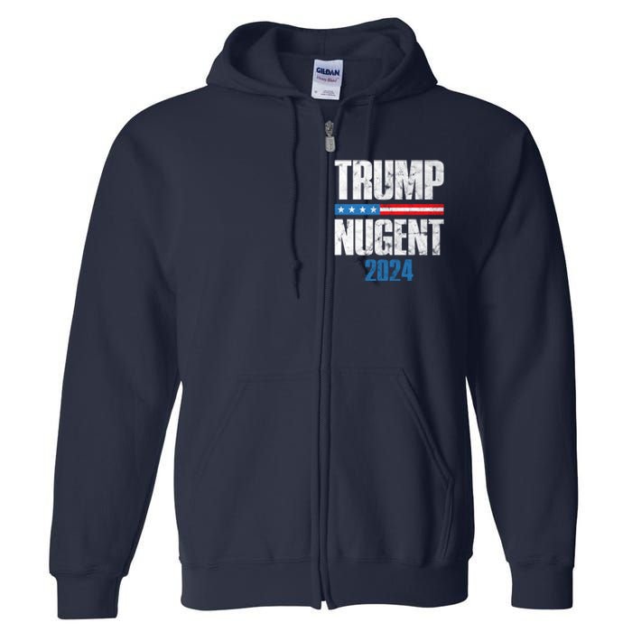 Trump Nugent 2024 Full Zip Hoodie