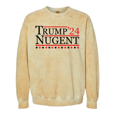 Trump Nugent 2024 Colorblast Crewneck Sweatshirt