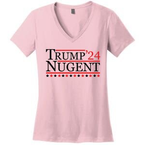 Trump Nugent 2024 Women's V-Neck T-Shirt