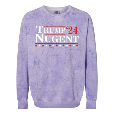 Trump Nugent 2024 Colorblast Crewneck Sweatshirt