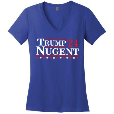 Trump Nugent 2024 Women's V-Neck T-Shirt