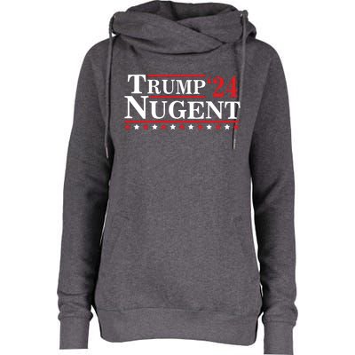 Trump Nugent 2024 Womens Funnel Neck Pullover Hood