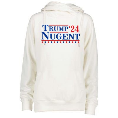 Trump Nugent 2024 Womens Funnel Neck Pullover Hood