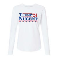 Trump Nugent 2024 Womens Cotton Relaxed Long Sleeve T-Shirt