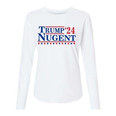 Trump Nugent 2024 Womens Cotton Relaxed Long Sleeve T-Shirt