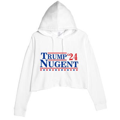 Trump Nugent 2024 Crop Fleece Hoodie