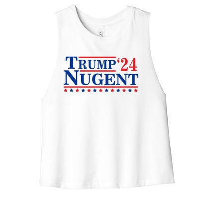 Trump Nugent 2024 Women's Racerback Cropped Tank