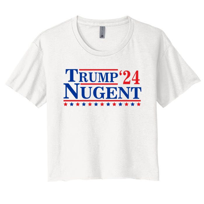 Trump Nugent 2024 Women's Crop Top Tee