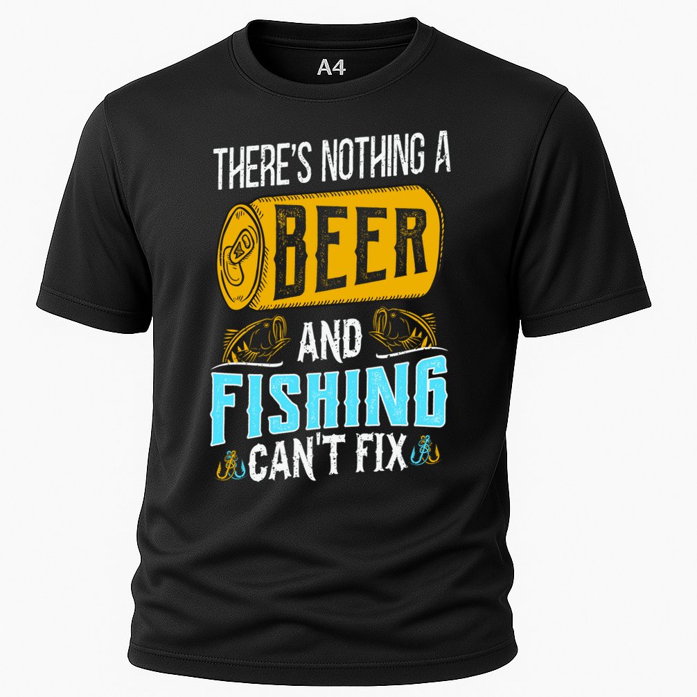 There's Nothing A Beer And Fishing Can't Fix Performance Shirt