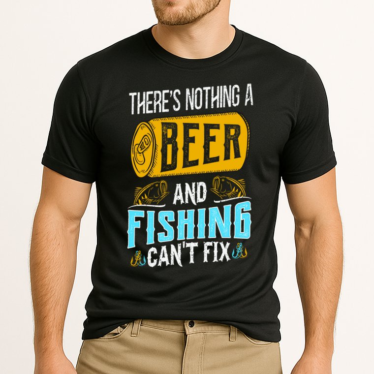 There's Nothing A Beer And Fishing Can't Fix Performance Shirt