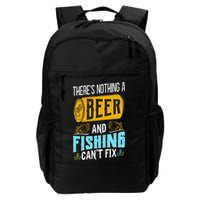 There's Nothing A Beer And Fishing Can't Fix Backpack