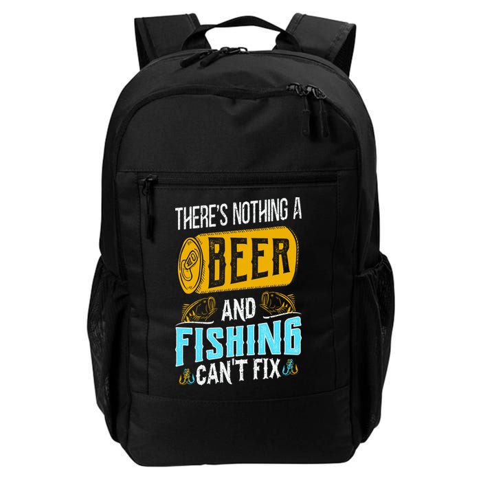 There's Nothing A Beer And Fishing Can't Fix Backpack