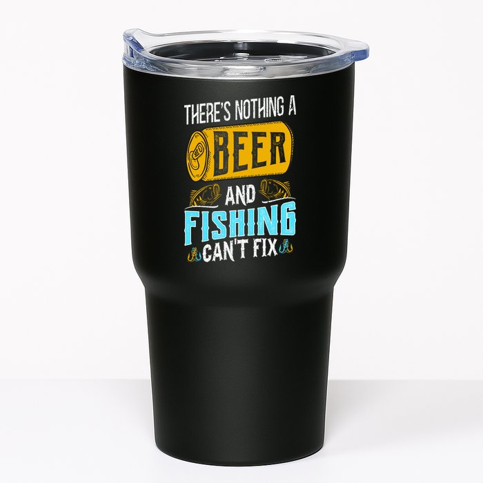 There's Nothing A Beer And Fishing Can't Fix Tumbler