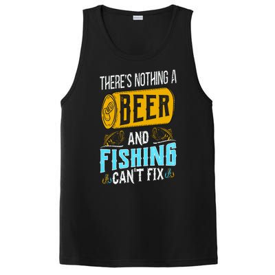 There's Nothing A Beer And Fishing Can't Fix PosiCharge Competitor Tank