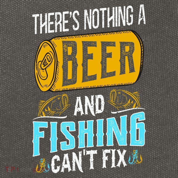 There's Nothing A Beer And Fishing Can't Fix Cotton Canvas Backpack