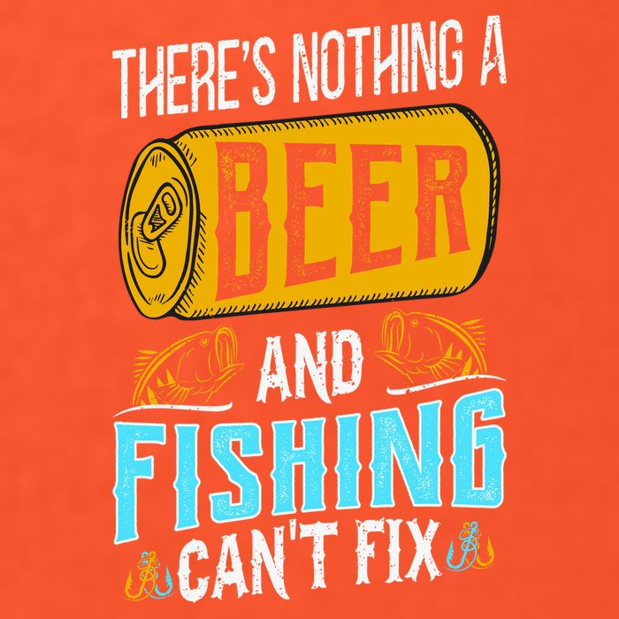 There's Nothing A Beer And Fishing Can't Fix Long Sleeve Shirt