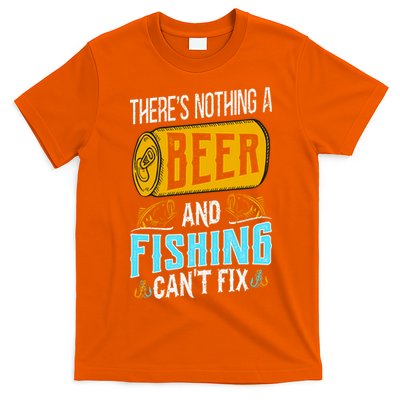 There's Nothing A Beer And Fishing Can't Fix T-Shirt