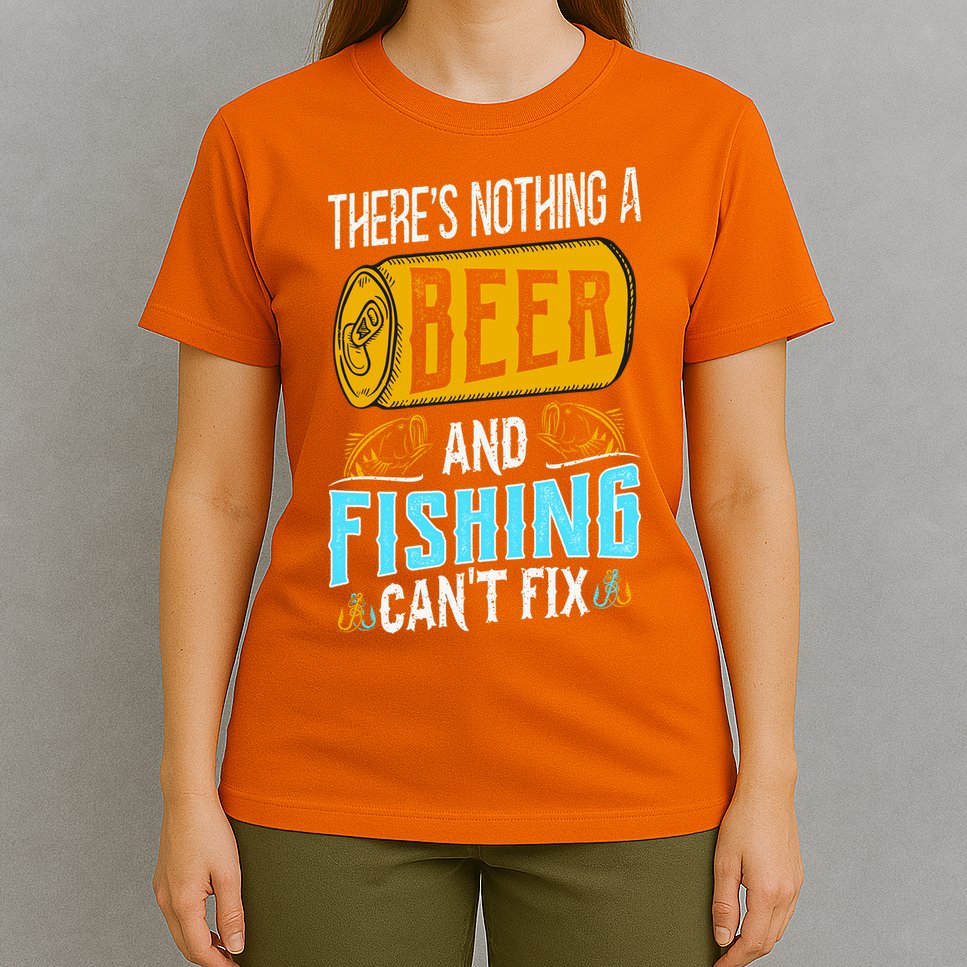 There's Nothing A Beer And Fishing Can't Fix T-Shirt