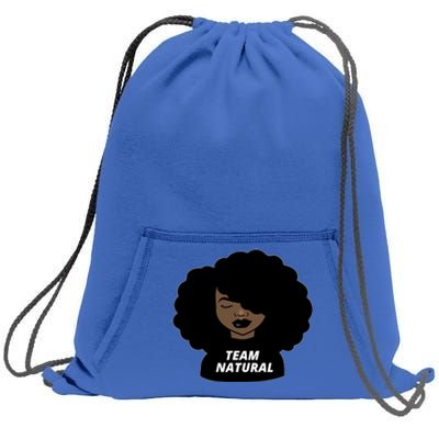 Team Natural Afro Melanin Black History African Gift Sweatshirt Cinch Pack Bag