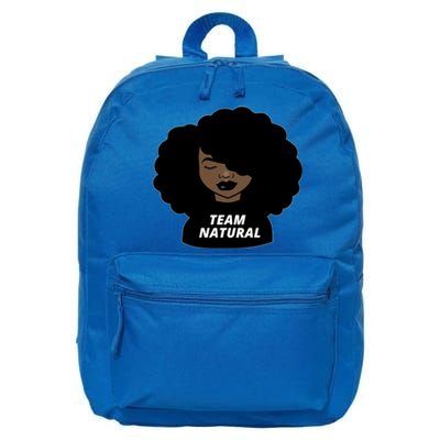 Team Natural Afro Melanin Black History African Gift 16 in Basic Backpack