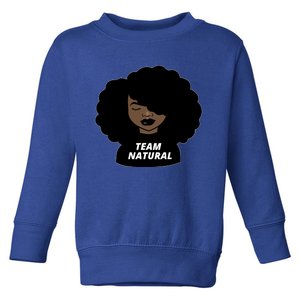 Team Natural Afro Melanin Black History African Gift Toddler Sweatshirt