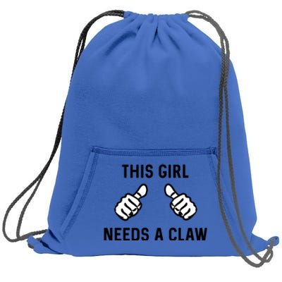 This Needs A Claw Funny Hard Seltzer Summer Gift Sweatshirt Cinch Pack Bag