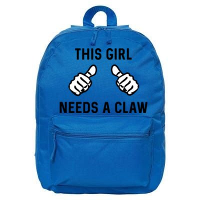 This Needs A Claw Funny Hard Seltzer Summer Gift 16 in Basic Backpack