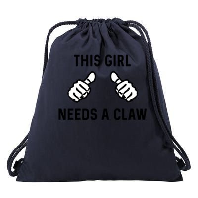 This Needs A Claw Funny Hard Seltzer Summer Gift Drawstring Bag