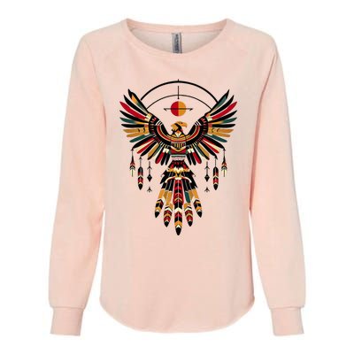 Thunderbird Native American Tribal Art Womens California Wash Sweatshirt