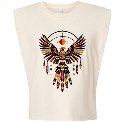 Thunderbird Native American Tribal Art Garment-Dyed Women's Muscle Tee